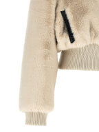 PINKO Beige Polyester Full-Length Jacket