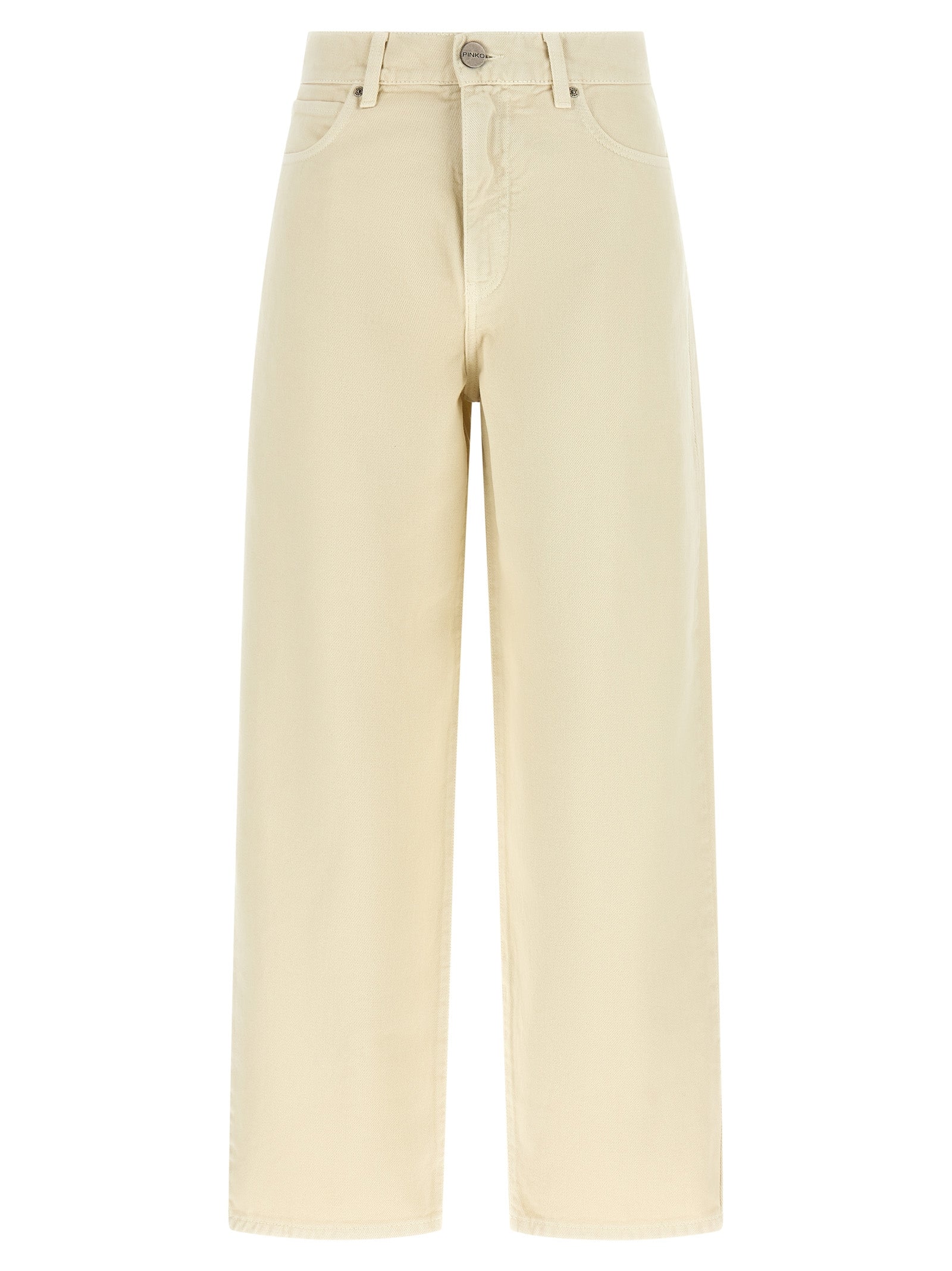 PINKO Beige Cotton Jeans Denim