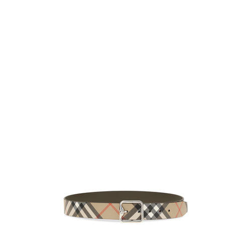 Burberry Beige Kalveskind Bos Taurus Almindeligt Bælte