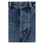 Balenciaga Blue Cotton Straight-Leg Jeans