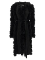 The Attico Black Wool Coat