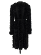 The Attico Black Wool Coat