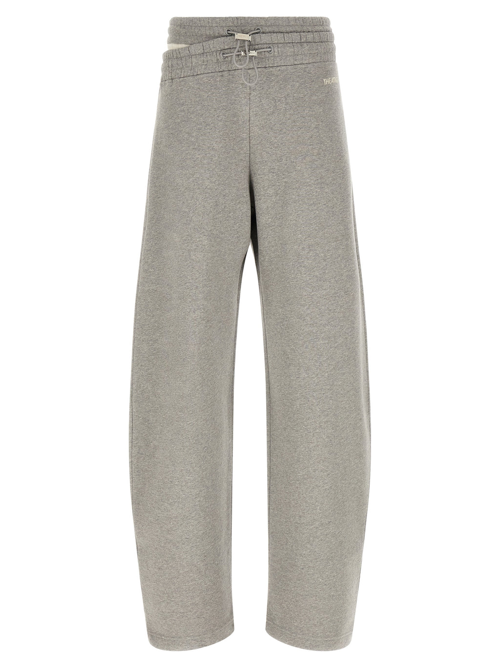 The Attico Gray Cotton Casual Pants