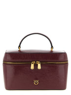 PINKO Bordeaux Calfskin Handbag