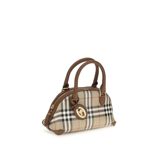 Burberry Beige Lærred Håndtaske
