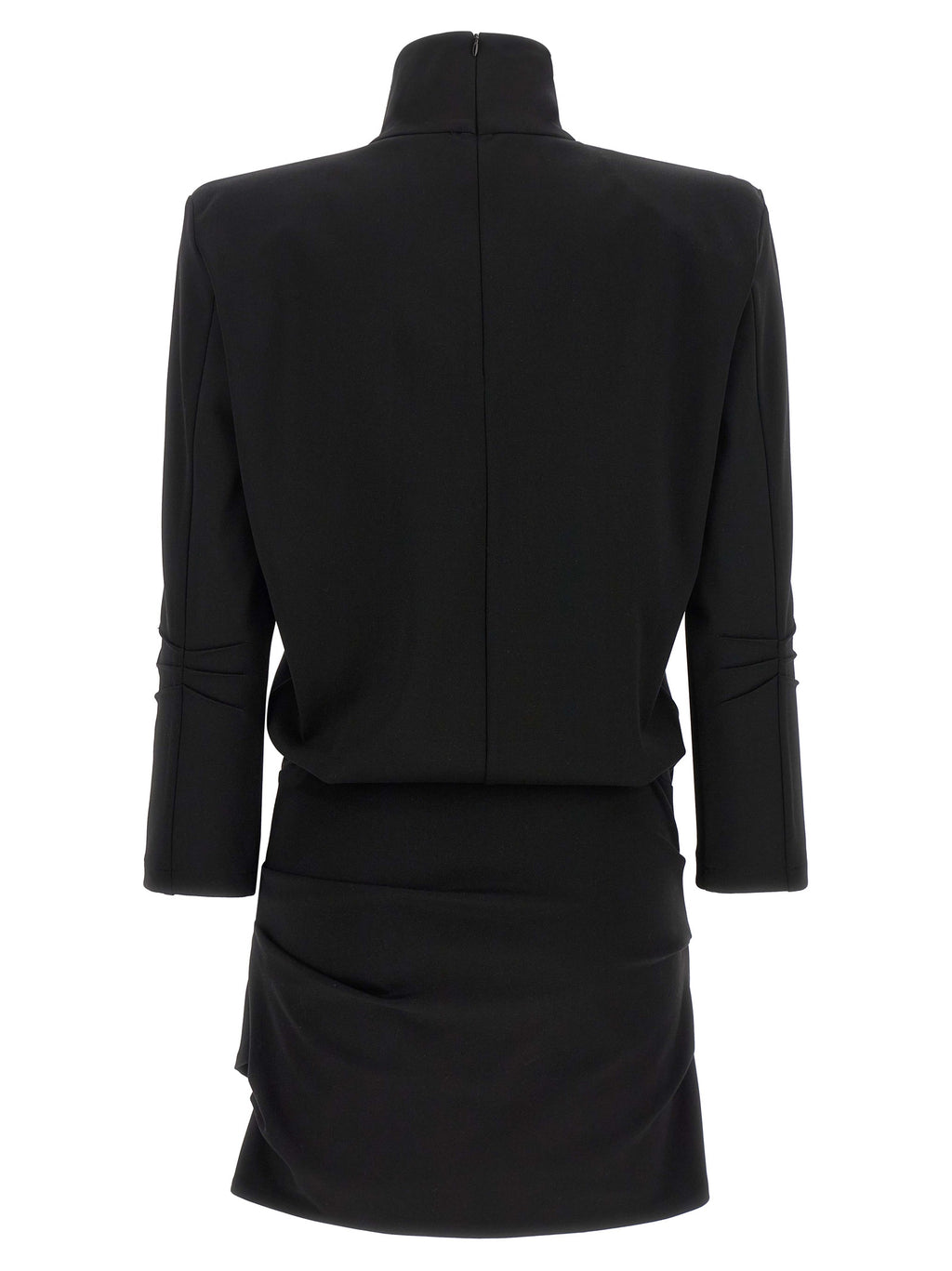 The Attico Black Viscose Short Dress