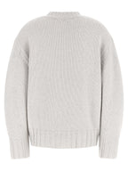 The Attico Gray Virgin Wool Cardigan
