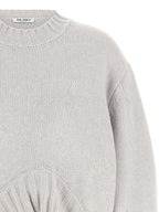 The Attico Gray Virgin Wool Cardigan