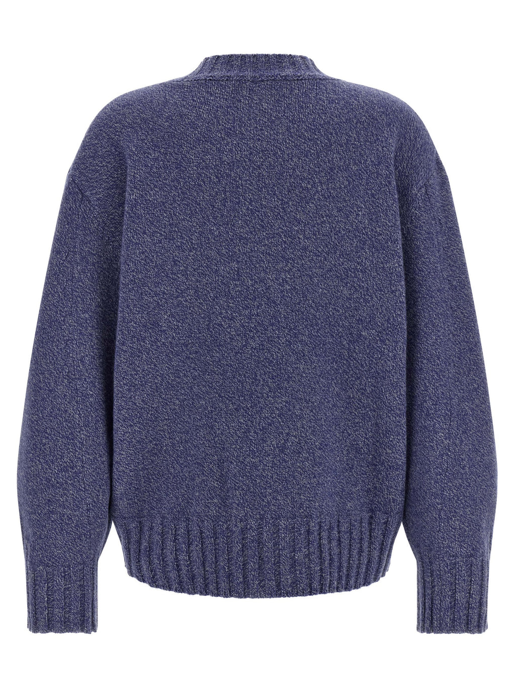 The Attico Blue Virgin Wool Cardigan