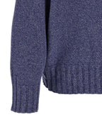 The Attico Blue Virgin Wool Cardigan