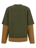 The Attico Bicolor Cotton Sweatshirt