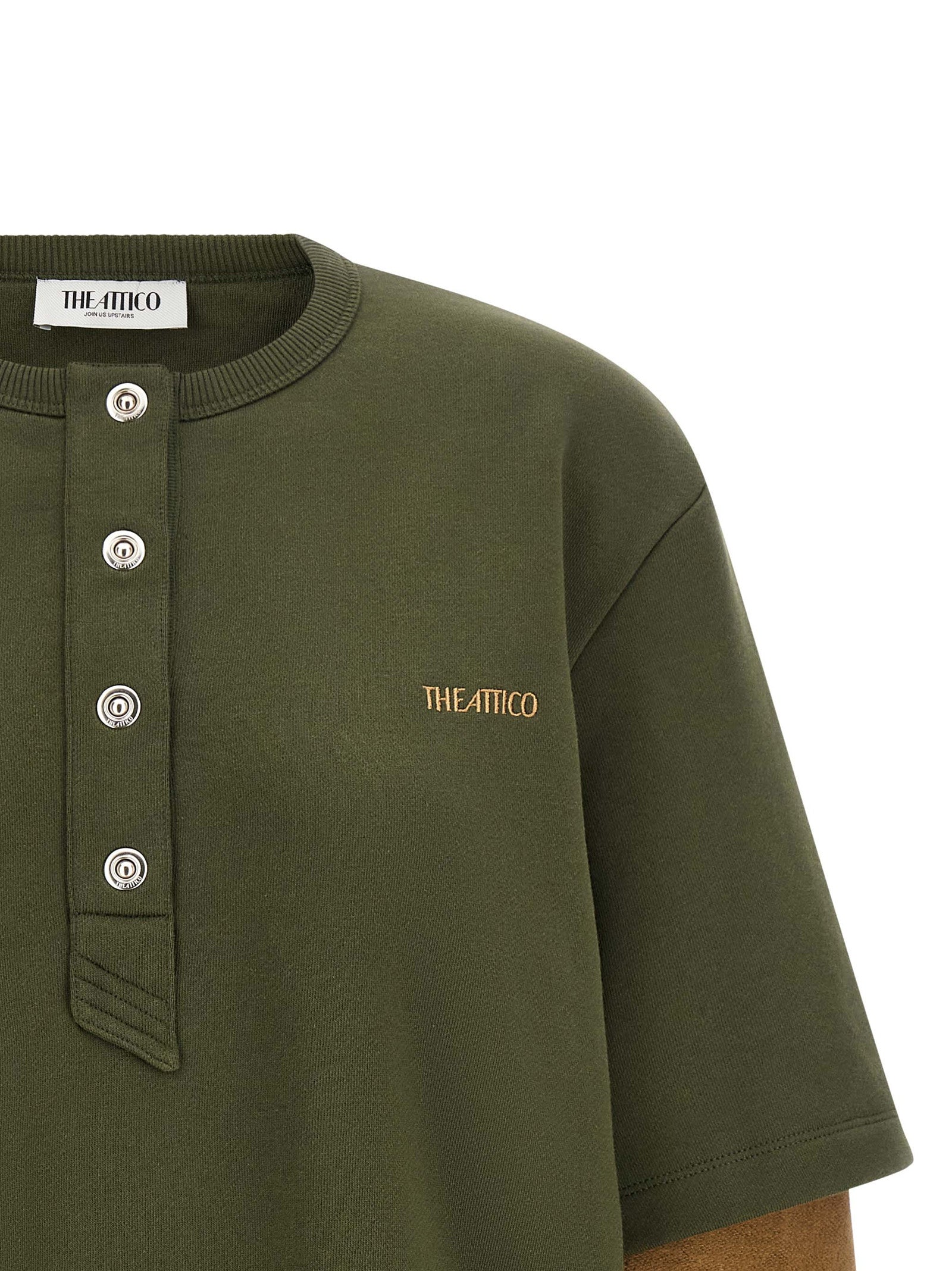 The Attico Bicolor Cotton Sweatshirt
