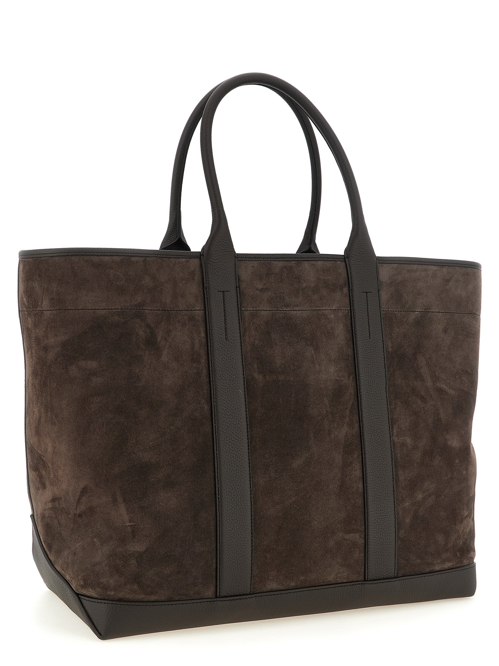Tom Ford Brown Calfskin Tote Bag