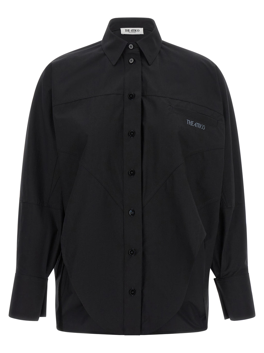 The Attico Black Cotton Blouse