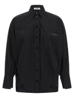 The Attico Black Cotton Blouse
