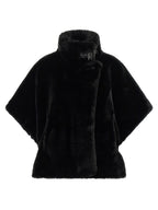 PINKO Black Polyester Coat