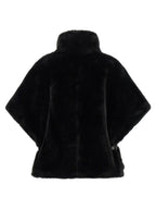 PINKO Black Polyester Coat