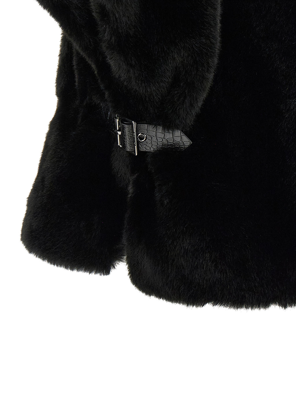 PINKO Black Polyester Coat
