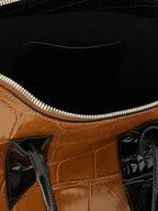 The Attico Brown Calf Leather Bos Taurus Handbag