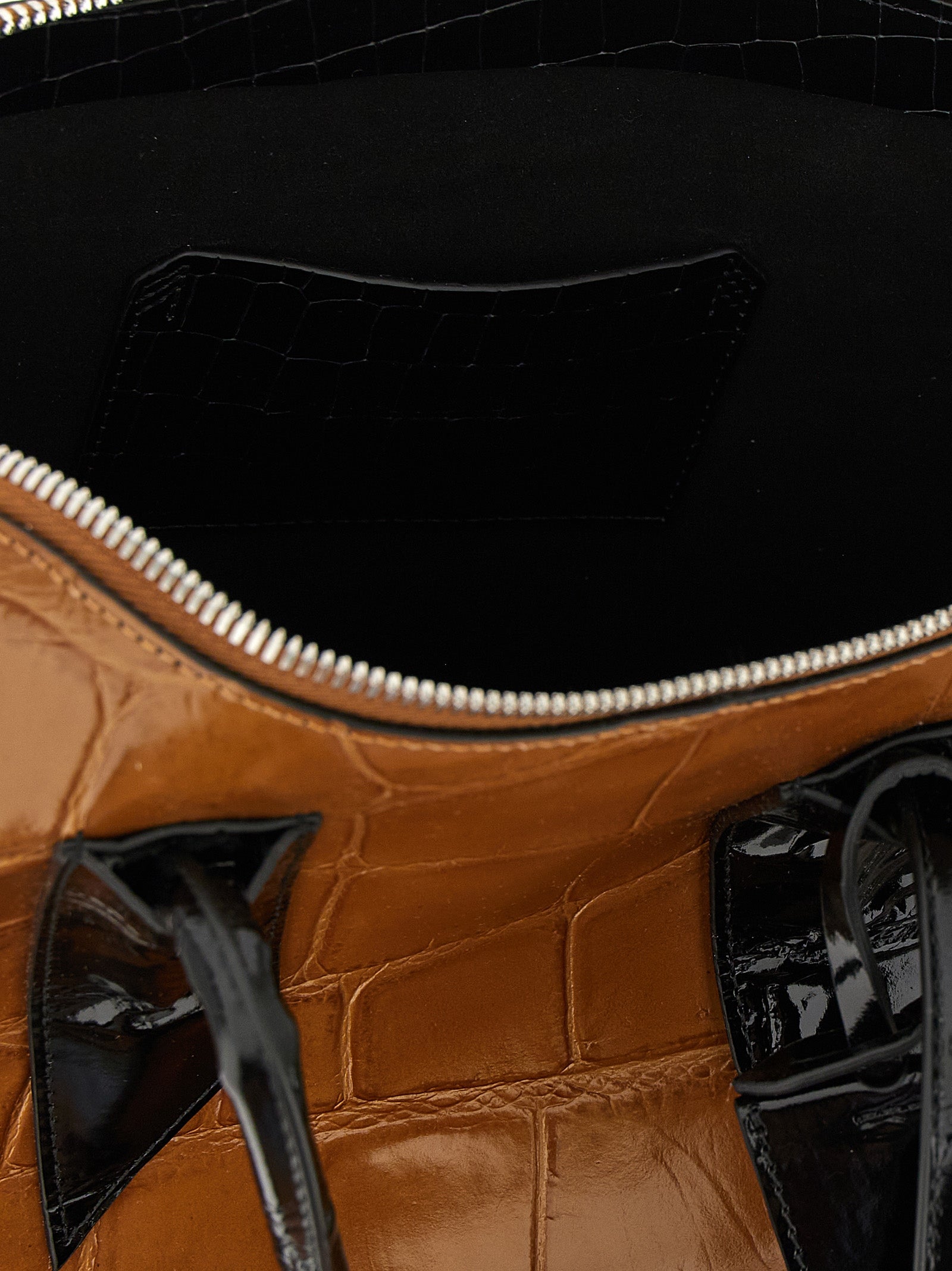 The Attico Brown Calf Leather Bos Taurus Handbag