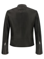 Maison Margiela Black Lamb Leather Leather Jacket