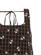 Ganni Brown Organic Cotton Short Dress