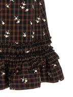 Ganni Brown Organic Cotton Short Dress