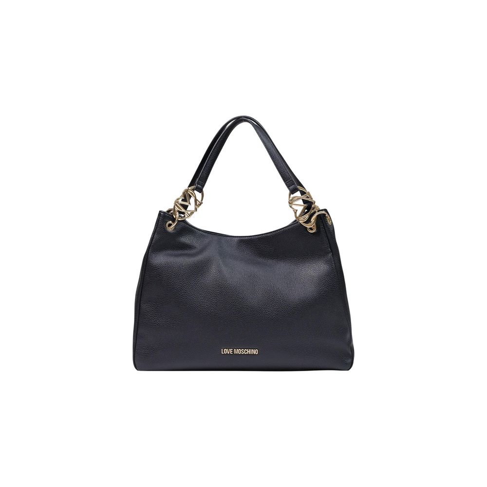 Love Moschino sort håndtaske i polyethylen