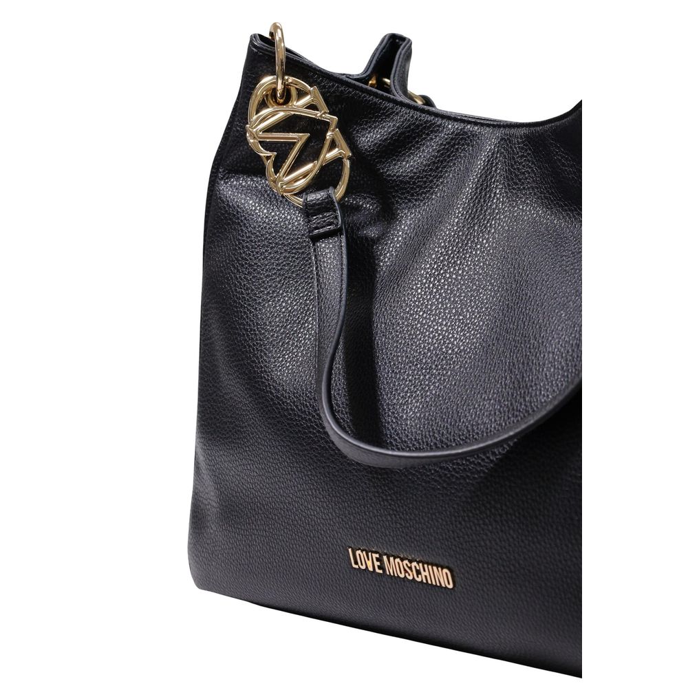 Love Moschino sort håndtaske i polyethylen