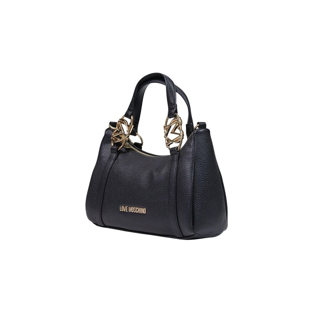Love Moschino Sort Håndtaske i Polyethylen