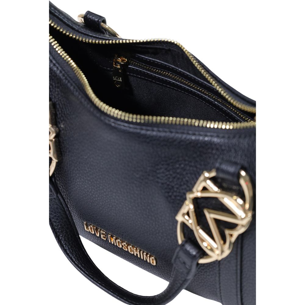 Love Moschino Sort Håndtaske i Polyethylen