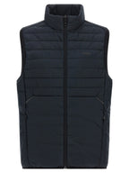 Hugo Boss Blue Polyester Sleeveless Jacket