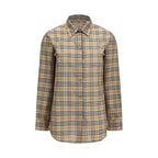 Burberry Beige Bomuldsmønstret Skjorte