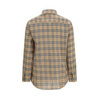 Burberry Beige Bomuldsmønstret Skjorte