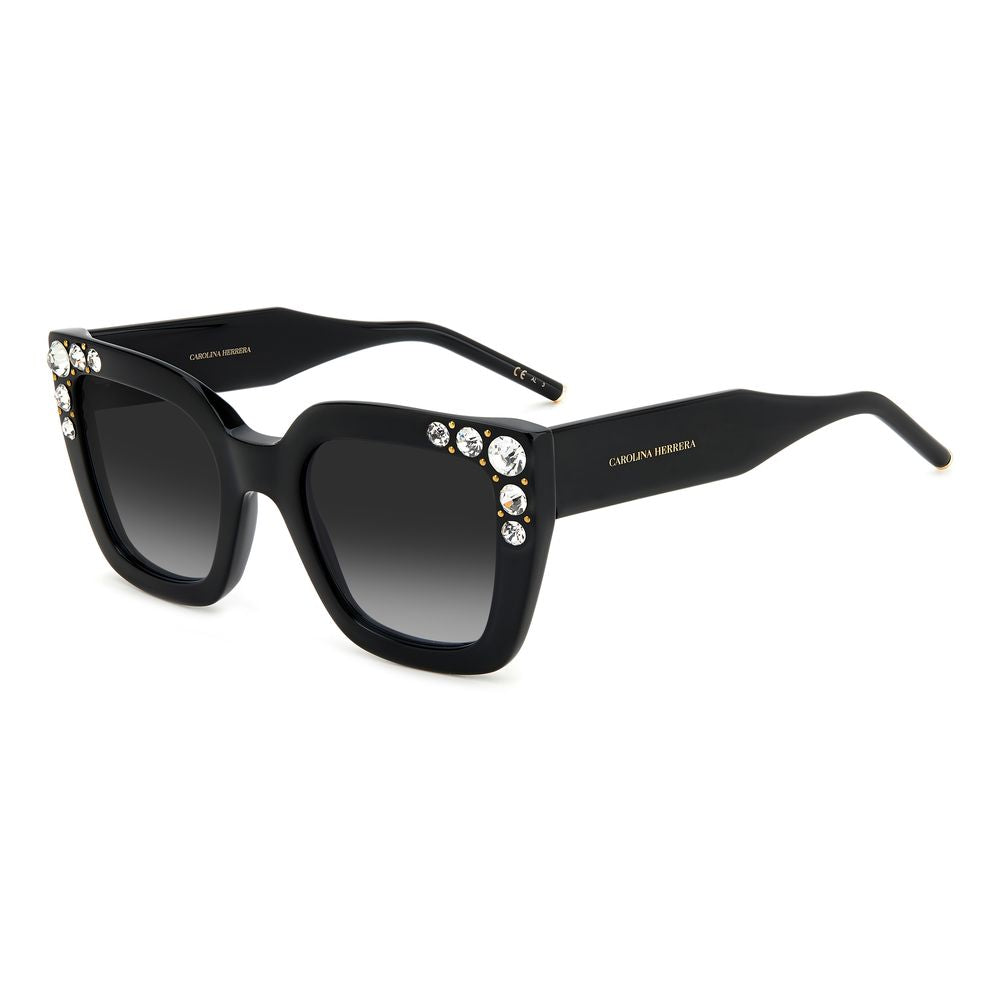 Carolina Herrera solbriller i sort acetat