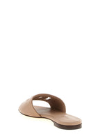 Dolce & Gabbana Beige Calfskin Slides