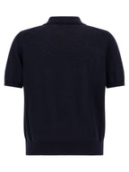 Hugo Boss Blue Virgin Wool Polo Shirt