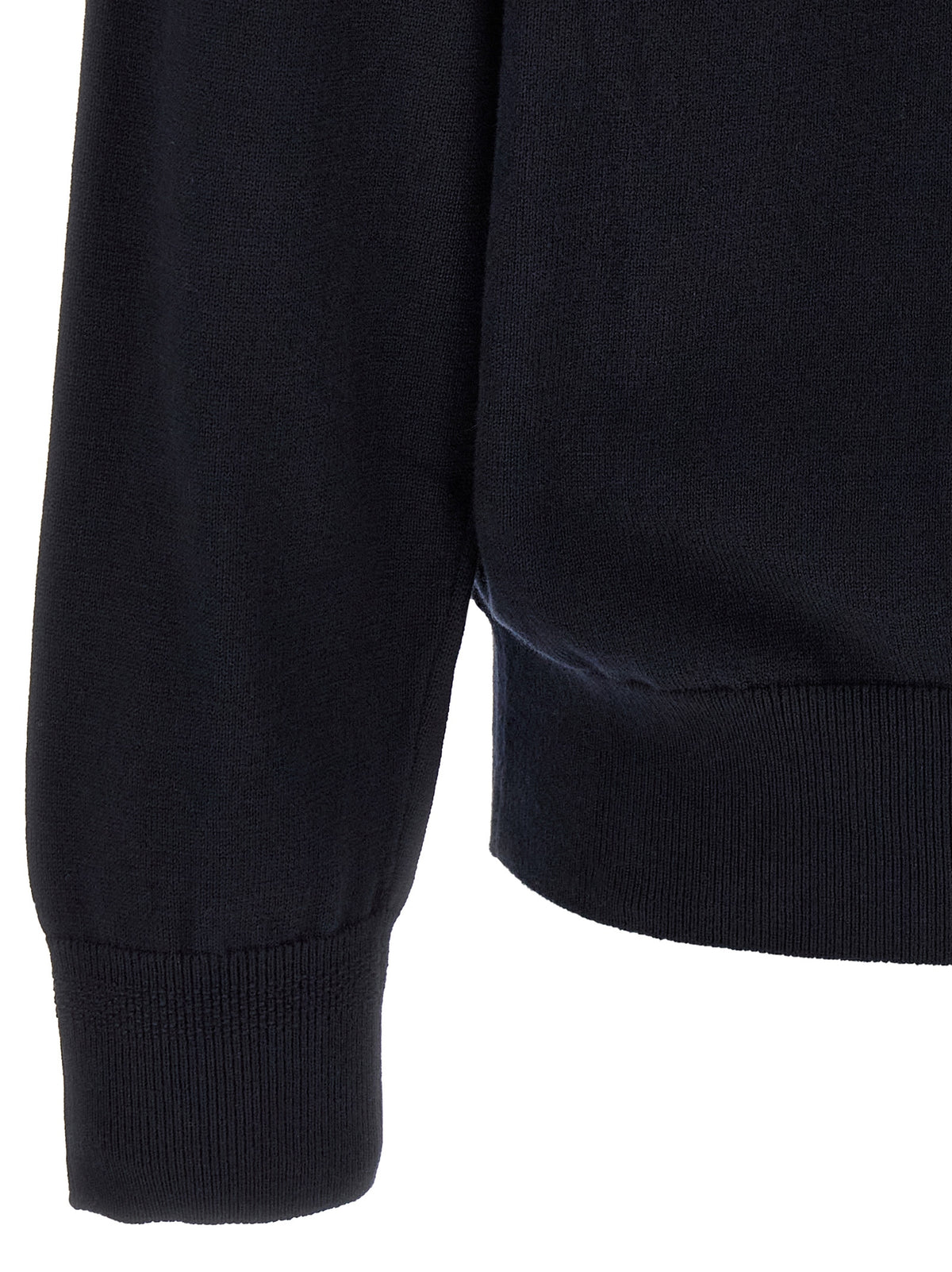 Hugo Boss Blue Cotton Cardigan