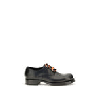 Prada Black Calf Leather Bos Taurus Oxfords And Derbies