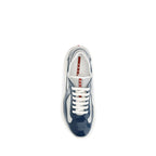 Prada Blå Kalveskind Bovidae Atletiske Sneakers