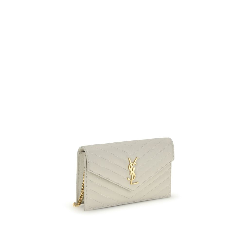 Saint Laurent Beige Calf Leather Bos Taurus Wallet