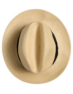 Dolce & Gabbana Men Beige Paper Straw Fedora Panama Capello Hat
