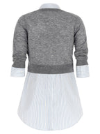 Alexander Wang Gray Wool Blouse