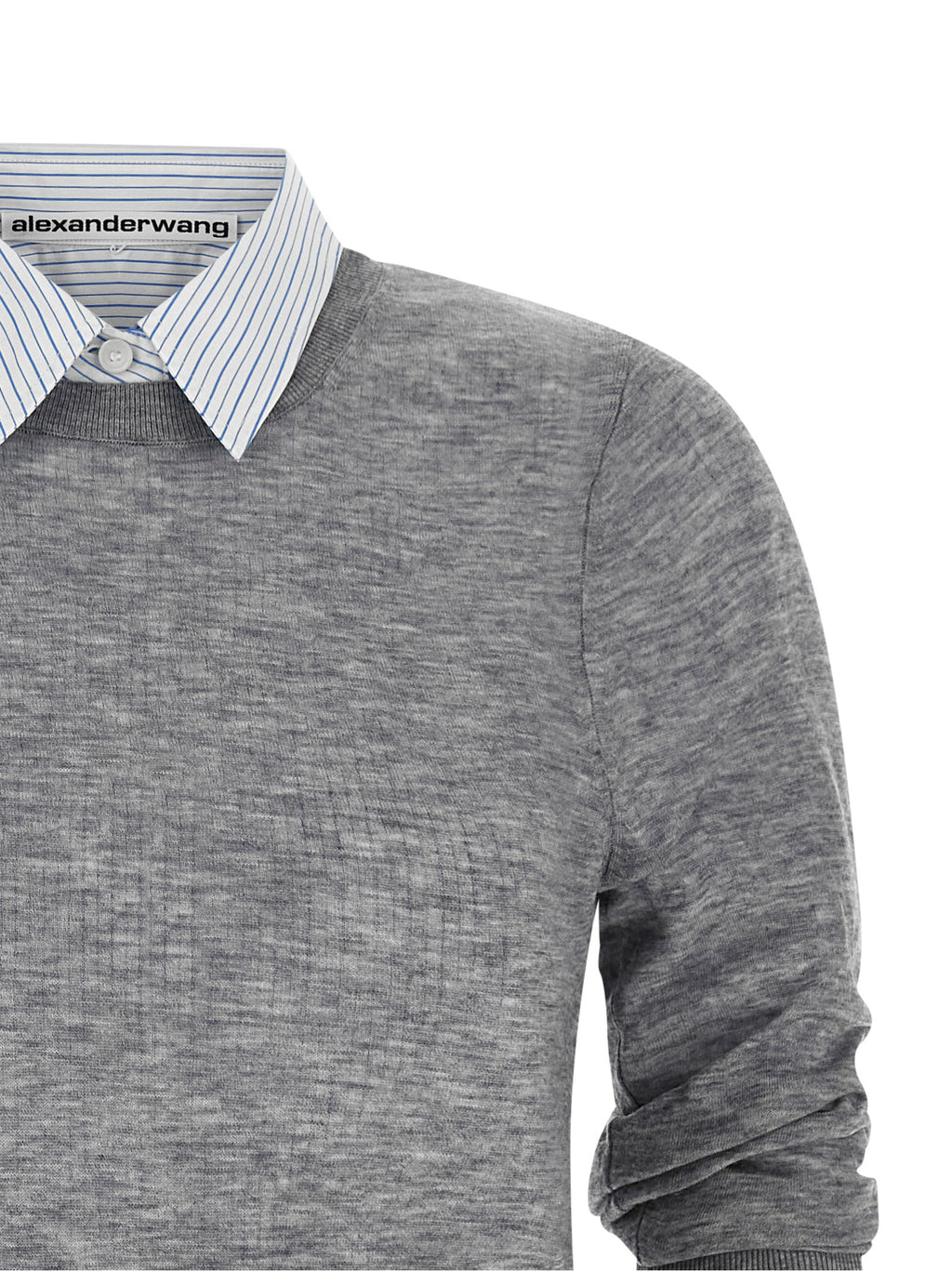Alexander Wang Gray Wool Blouse