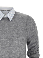 Alexander Wang Gray Wool Blouse