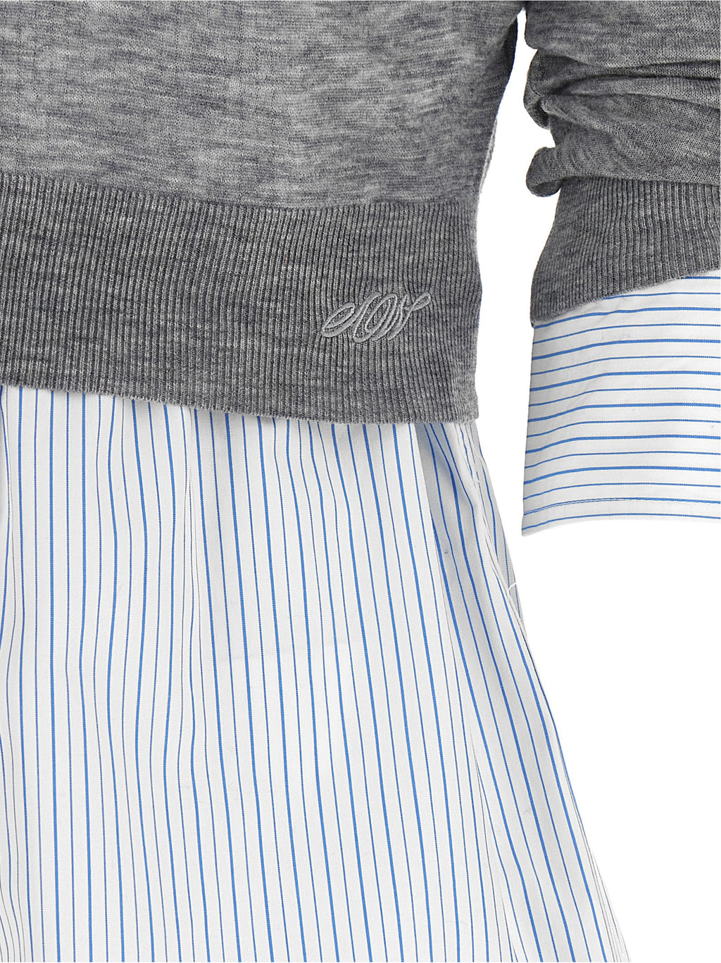 Alexander Wang Gray Wool Blouse