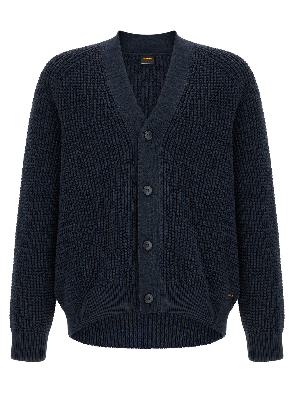 Hugo Boss Blue Cotton Cardigan