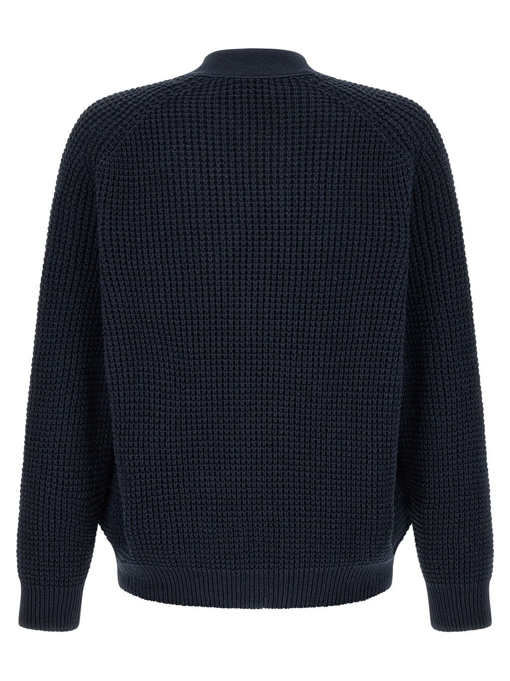 Hugo Boss Blue Cotton Cardigan