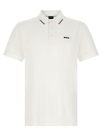 Hugo Boss White Cotton Polo Shirt