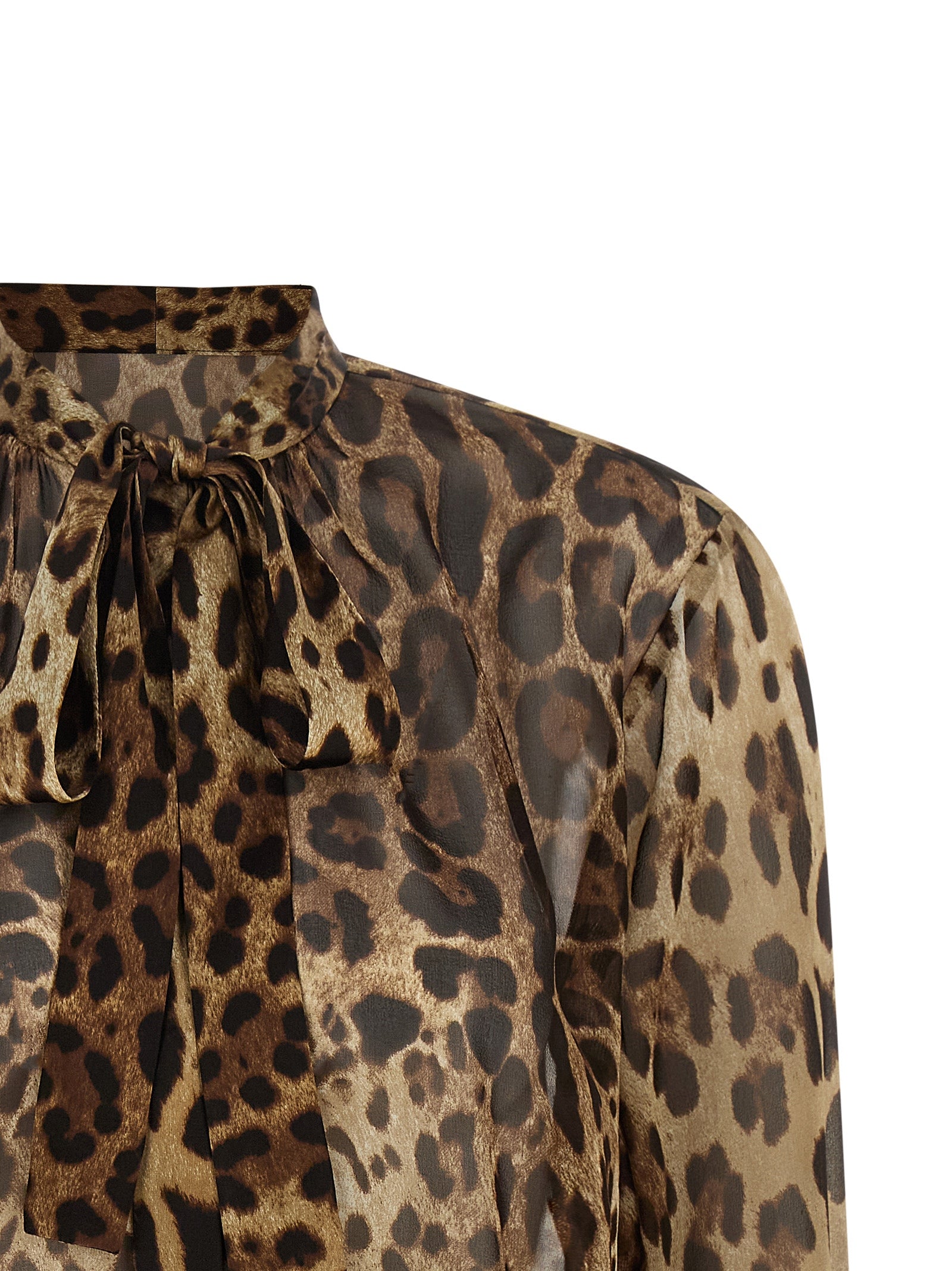 Dolce & Gabbana Brown Silk Blouse